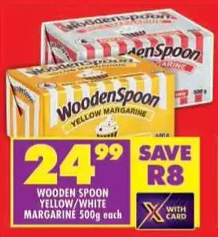 Shoprite Wooden spoon yellow/white margarine offer