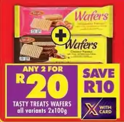 Shoprite Tasty treats wafers all variants offer