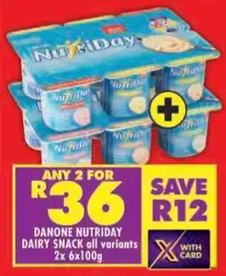 Shoprite Danone nutriday dairy snack all variants offer