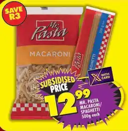 Shoprite Mr. pasta macaroni/ spaghetti offer