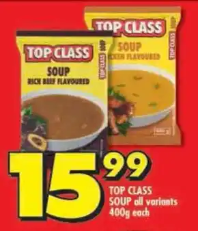Shoprite Top class soup all variants offer