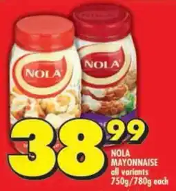 Shoprite Nola mayonnaise all variants offer