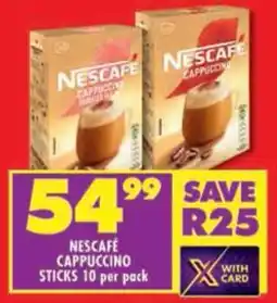 Shoprite Nescafé cappuccino sticks offer
