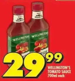 Shoprite Wellington's tomato sauce offer