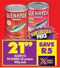Shoprite Glenryck pilchards all variants offer