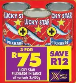 Shoprite Lucky star pilchards in sauce offer