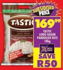 Shoprite Tastic long grain parboiled rice offer
