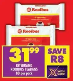 Shoprite Ritebrand rooibos teabags offer