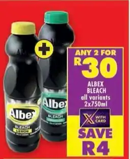 Shoprite Albex bleach all variants offer
