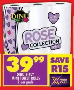 Shoprite Dinu 2-ply mini toilet rolls offer