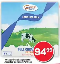 Pick n Pay Orange Grove Long Life Milk Assorted offer