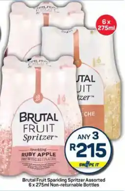 Pick n Pay Brutal Fruit Sparkling Spritzer Assorted Non-returnable Bottles offer