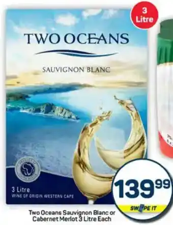 Pick n Pay Two Oceans Sauvignon Blanc or Cabernet Merlot offer
