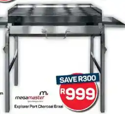 Pick n Pay Megamaster Explorer Port Charcoal Braai offer