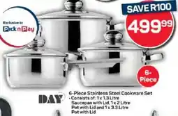 Pick n Pay DAY Stainless Steel Cookware Set offer