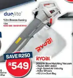 Pick n Pay RYOBI 3000W Blow Mulching Vacuum offer