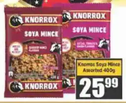 Big Save Knorrox Soya Mince Assorted offer
