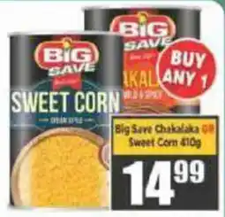 Big Save Big Save Chakalaka OR Sweet Corn offer