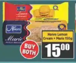 Big Save Henro Lemon Cream + Marie offer