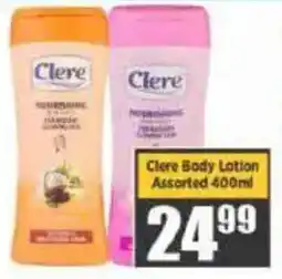 Big Save Clere Body Lotion Assorted offer
