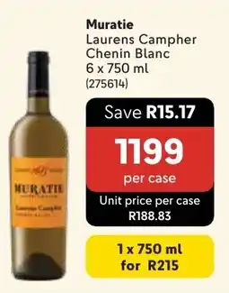 Makro Muratie Laurens Campher Chenin Blanc offer