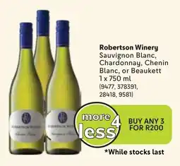 Makro Robertson Winery Sauvignon Blanc, Chardonnay, Chenin Blanc, or Beaukett offer
