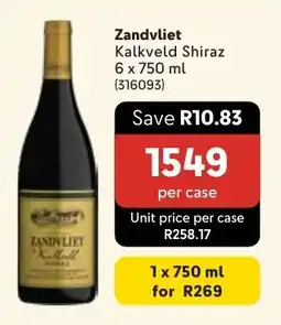 Makro Zandvliet Kalkveld Shiraz offer