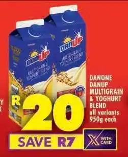 Shoprite DANONE DANUP MULTIGRAIN & YOGHURT BLEND offer