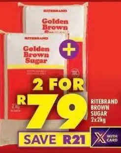Shoprite RITEBRAND BROWN SUGAR 2x2kg offer