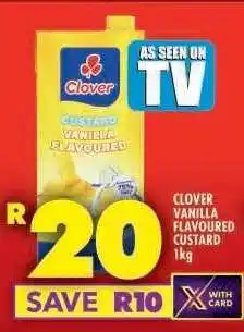 Shoprite Clover Vanilla Flavoured Custard 1kg offer