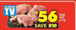 Shoprite Pork Pack offer