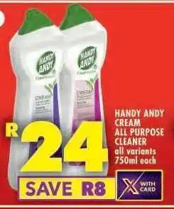 Shoprite HANDY ANDY CREAM ALL PURPOSE CLEANER offer
