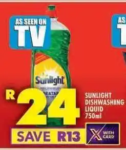 Shoprite Sunlight Dishwashing Liquid 750ml offer