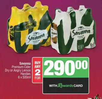 Spar Tops Savanna Premium Cider offer