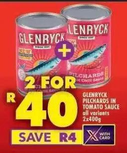 Shoprite GLENRYCK PILCHARDS IN TOMATO SAUCE offer
