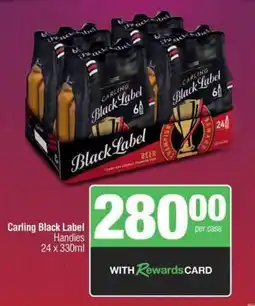 Spar Tops Carling Black Label Handies offer