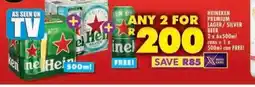 Shoprite HEINEKEN PREMIUM LAGER / SILVER BEER offer