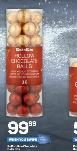 Pick n Pay Pnp chocolate balls offer
