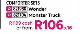 HomeChoice Comforter sets offer