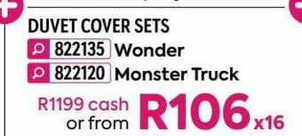HomeChoice Duvet cover sets offer