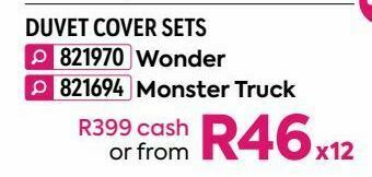 HomeChoice Duvet cover sets offer