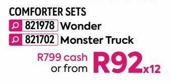 HomeChoice Comforter sets offer