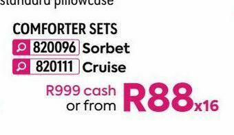 HomeChoice Comforter sets offer