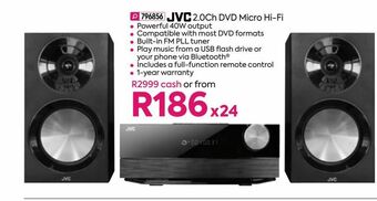 Jvc 2.0ch dvd micro hi-fi