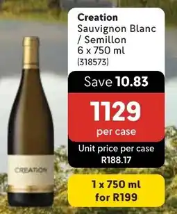 Makro Creation Sauvignon Blanc/ Semillon offer