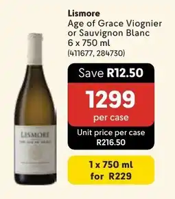 Makro Lismore Age of Grace Viognier or Sauvignon Blanc offer