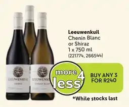 Makro Leeuwenkuil Chenin Blanc or Shiraz offer