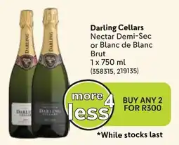Makro Darling Cellars Nectar Demi-Sec or Blanc de Blanc Brut offer