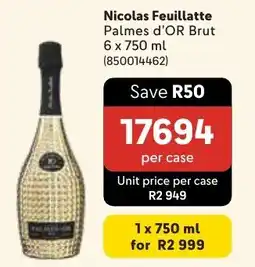 Makro Nicolas Feuillatte Palmes d'OR Brut offer