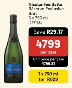 Makro Nicolas Feuillatte Réserve Exclusive Brut offer